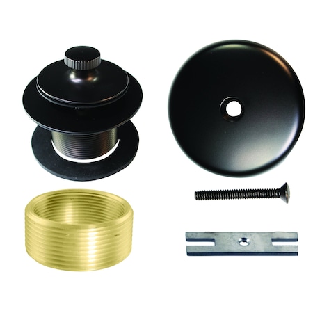 Westbrass Twist & Close Universal Tub Trim W/ One-Hole Faceplate in Oil Rubbed Bronze D941K-12